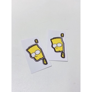 Tem con simpson, con simson vàng thò đầu dán bảng số xe