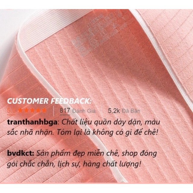 [Mã WAPUSH hoàn 12% xu đơn 99k] Quần Lót Cotton Gân Tăm Không Đường May Siêu Kháng Khuẩn, Khử Mùi 86019 | BigBuy360 - bigbuy360.vn