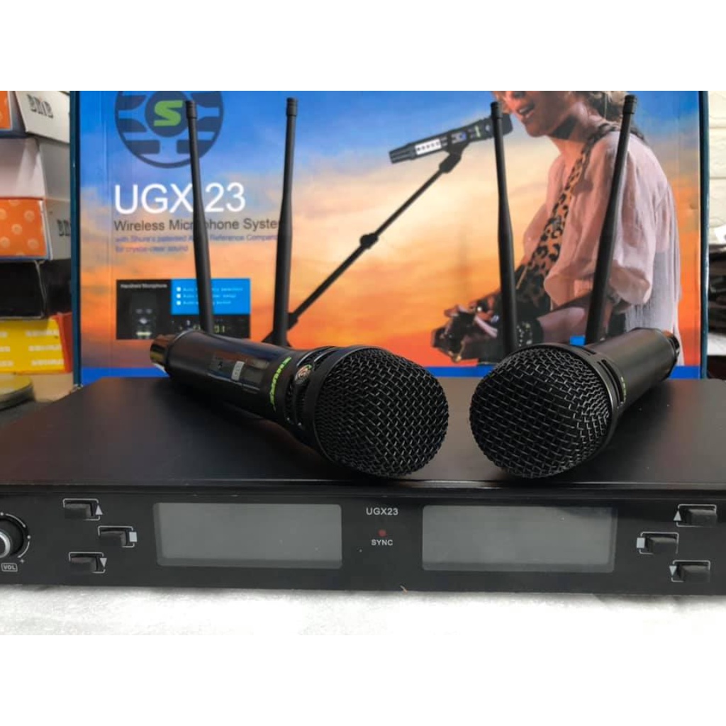 Micro Karaoke Không Dây SHURE UGX-23 Cao Cấp - Micro Shure UGX 23 Plus