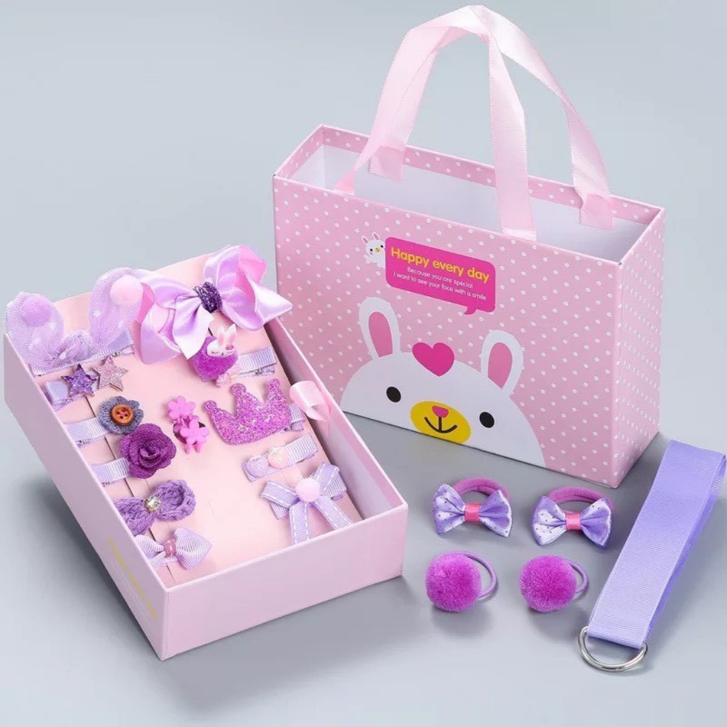 Kẹp tóc cho bé, SET 18 KẸP TÓC HÌNH SIÊU CUTE CHO BÉ GÁI