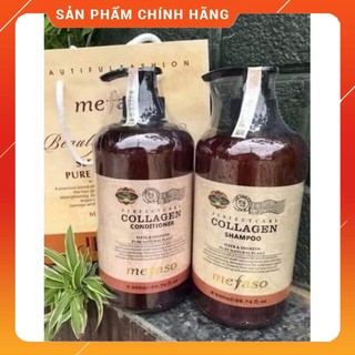 Bộ Dầu Gội Xả Collagen Mefaso 850ml