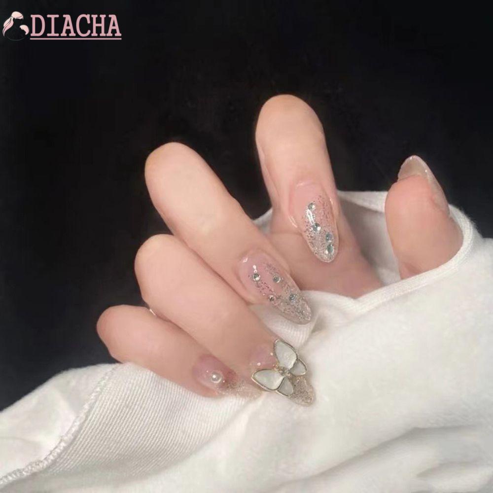 [Hàng mới về] Set 24 móng tay giả thời trang có thể tháo rời dành cho nữ