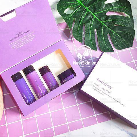 Bộ Kit Dưỡng Da Toàn Diện, Dưỡng Trắng, Chống Lão Hóa Innisfree Jeju Orchid Special Kit