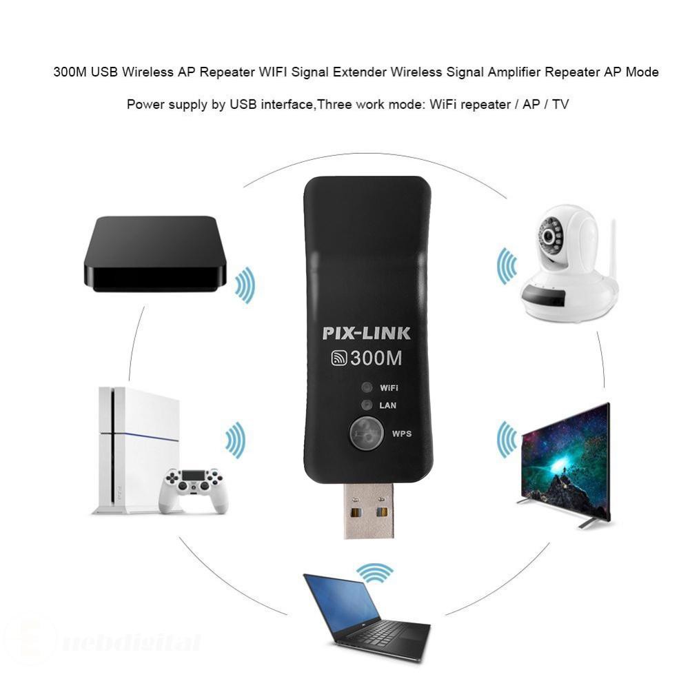 Usb Kết Nối Mạng Không Dây 300mbps Rj45 Wps | BigBuy360 - bigbuy360.vn