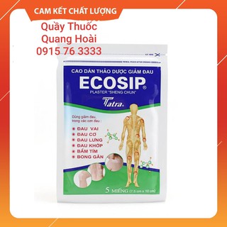 Cao dán thảo dược giảm đau Ecosip Tatra ( gói 5 miếng )