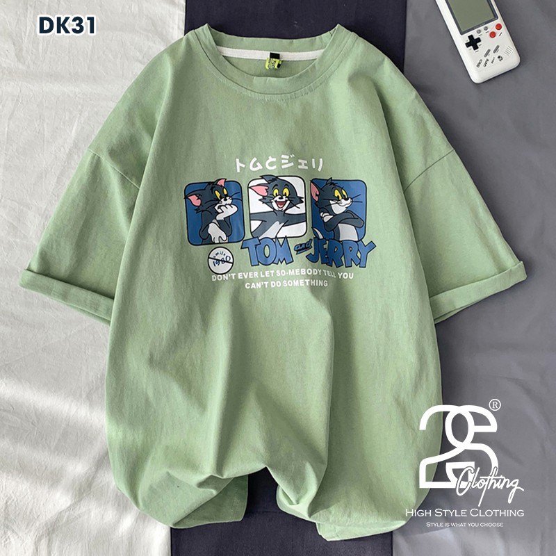 Áo Thun Unisex 2S Clothing - DK31 Form Rộng Tay Lỡ, Áo Phông Nam Nữ Freesize