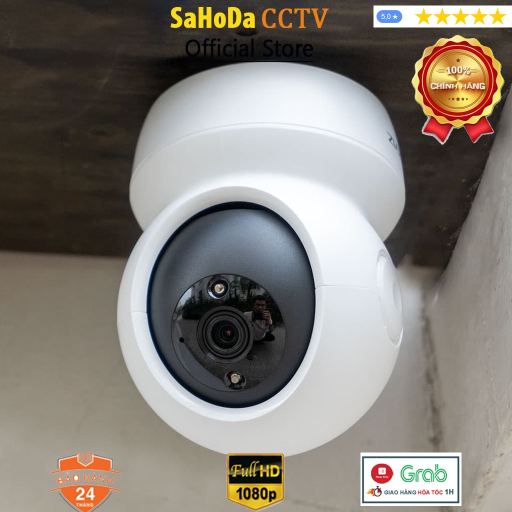 Camera ip wifi Ezviz C6N, Camera trông em bé Ezviz quay quét 360 độ + đàm thoại 2 chiều hàng chính hãng