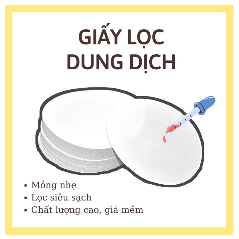 Giấy Lọc Dung Dịch Thí Nghiệm Nuôi Tinh Thể Đường Kính 11Cm