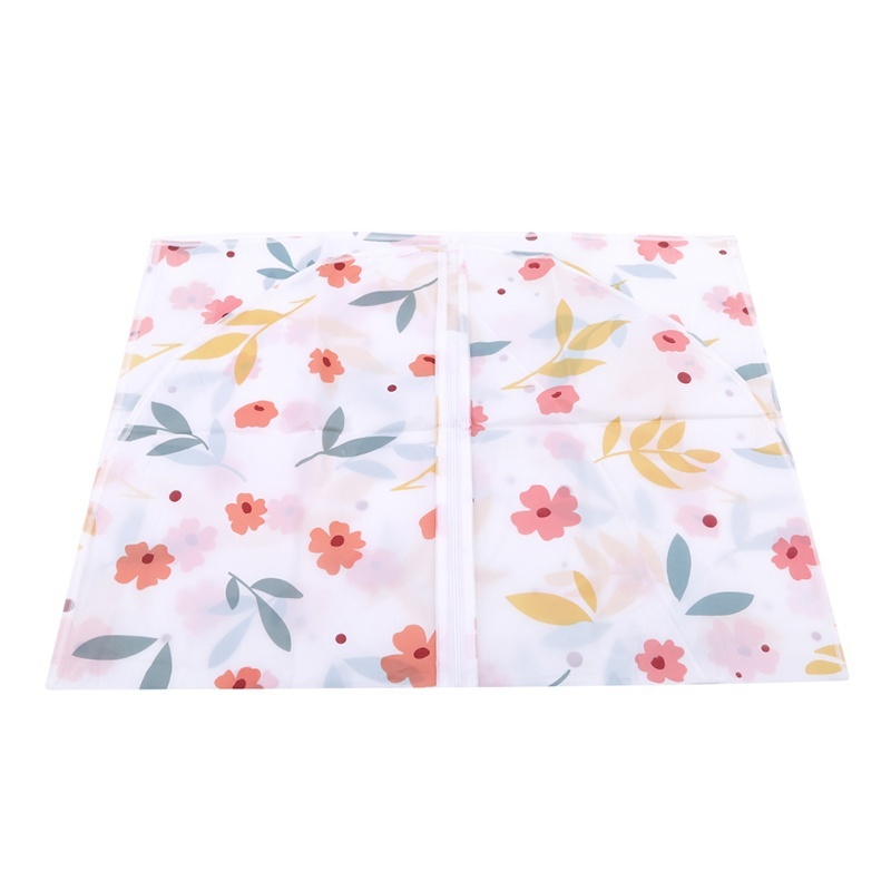 Floral Printed Fad Clothing Hanging Garment Suit Coat Dust Cover Protector Wardrobe Storage Bag