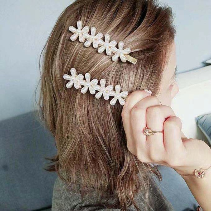 Kẹp Tóc Hình Hoa Đính Ngọc Trai Mini Dễ Thương Thời Trang Cho Nữ dreamdiary