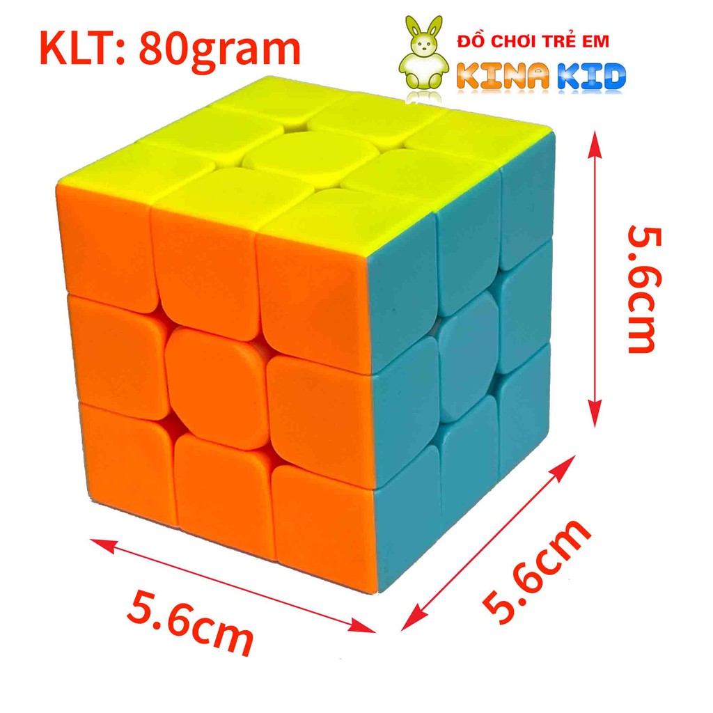 Rubik 3x3 QiYi Warrior S, Magic Cube Rubic 3 tầng Stickerless, Trơn Mượt, Bẻ Góc Cực Tốt
