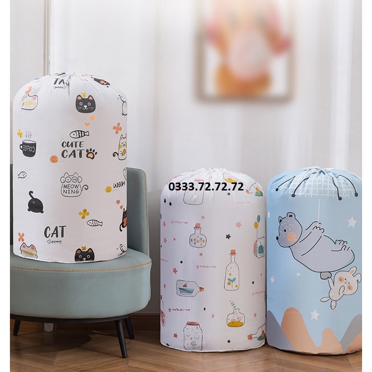 Nhựa sinh học tự hủy - Túi đựng quần áo chăn màn không thấm nước, đựng đồ đa năng