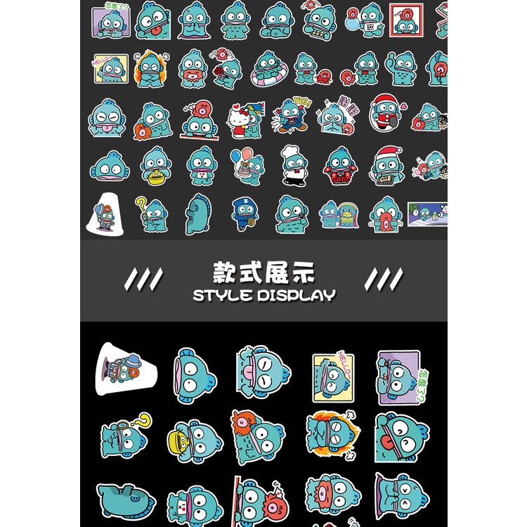 [ 50 hình] Sticker Dán Nón Bảo Hiểm Nhãn Dán Chống Thấm Nước Sticker Hoạt Hình animal Dán Laptop Vali  mẫu Thủy Quái