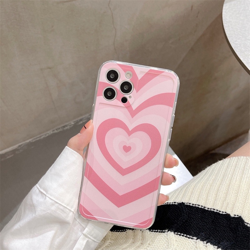 ốp iphone Hình Trái Tim Lớn Màu Đỏ tương thích Iphone 6s 6splus 7 7plus 8 8plus X XS 11 12 Pro Max Plus promax-277