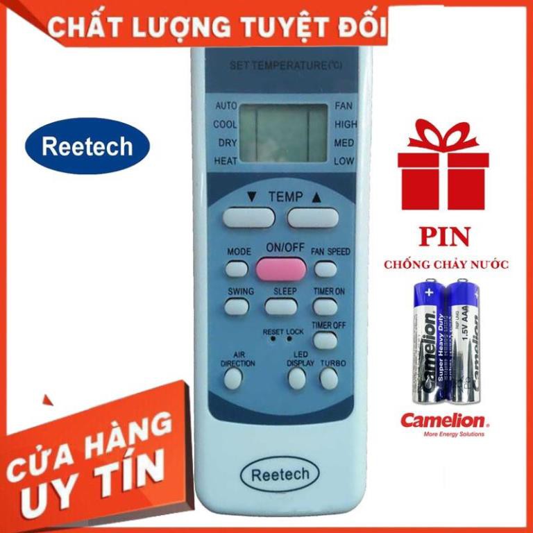 Điều khiển điều hoà REETECH Đa năng Loại đẹp tặng Pin chống chảy nước