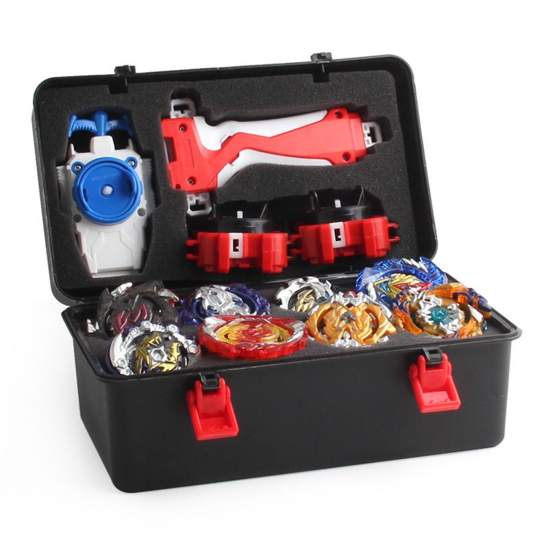 Set 12 con quay đồ chơi Beyblade B122 b125 b127 thú vị kèm hộp đựng dành cho bé