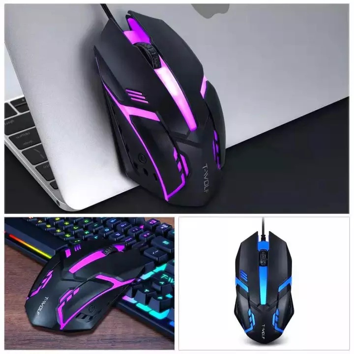 Chuột Mouse T-WOLF V7 LED USB Gaming