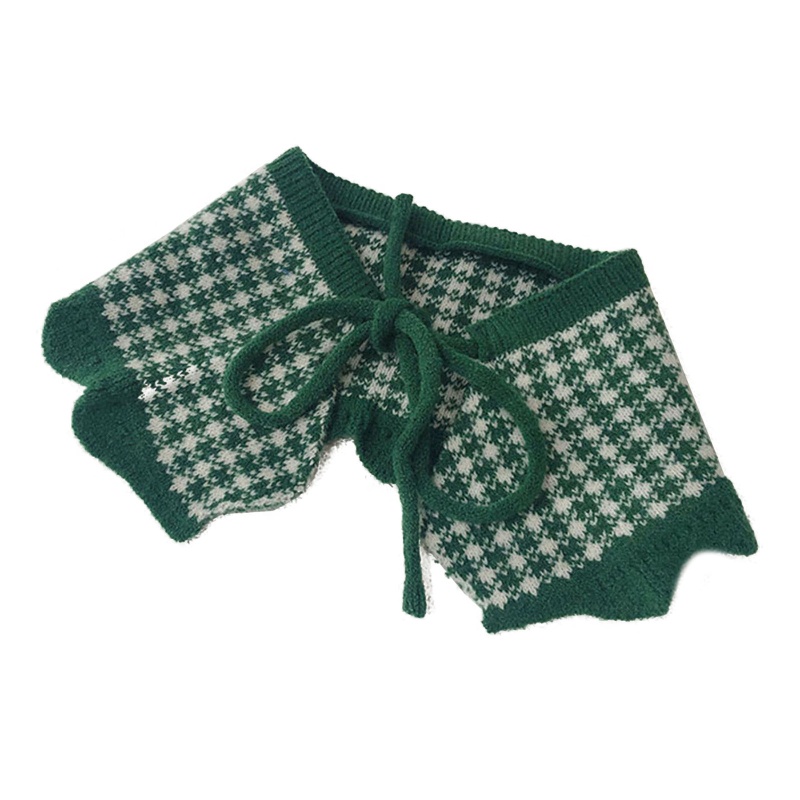 Khăn Choàng Cổ Dệt Kim Họa Tiết Kẻ Sọc Thời Trang Thu Đông Xinh Xắn Cho Bé Gái