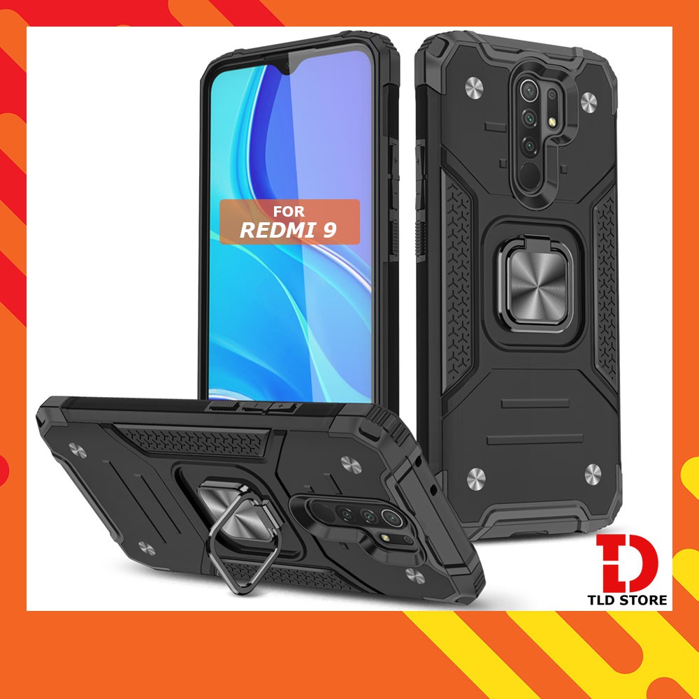 Ốp lưng Xiaomi Redmi 10C 10A 8 8A 9 9A 9C 9T Chống sốc Kemeng kèm nhẫn iring