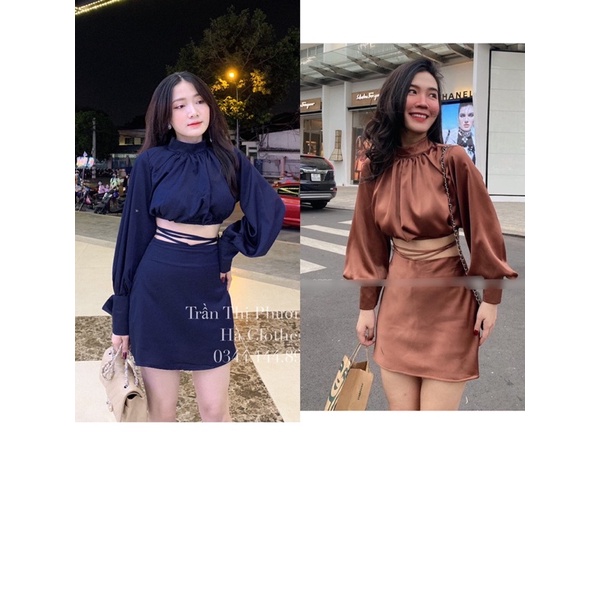 SET LỤA CỘT DÂY EO