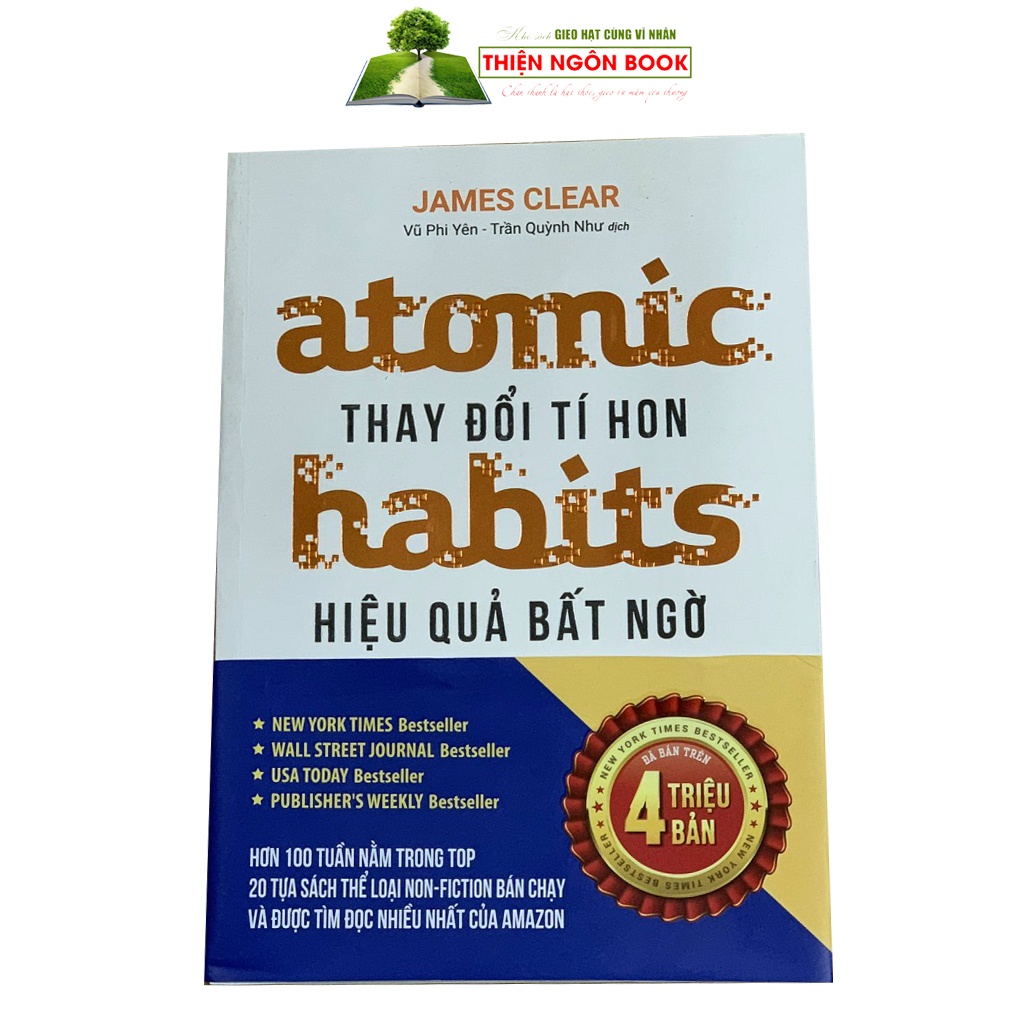 Sách - Atomic habits - Thay đổi tí hon Hiệu quả bất ngờ