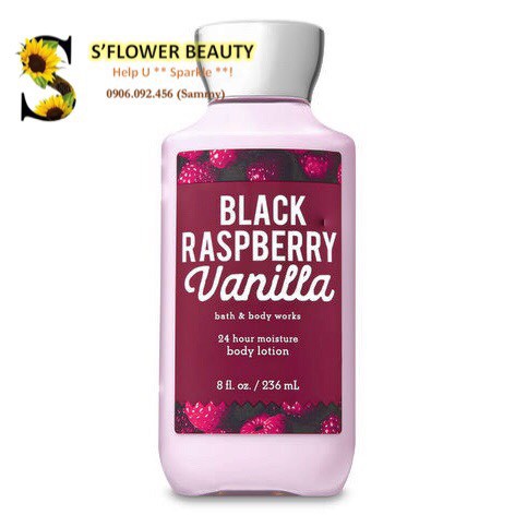 🍒 Black Raspberry Vanilla | Sản Phẩm Tắm Dưỡng Xịt Thơm Toàn Thân Lưu Hương Mịn Da Bath & Body Works | BigBuy360 - bigbuy360.vn