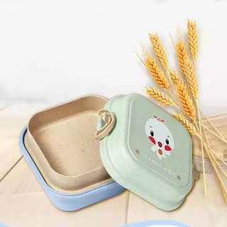 Hộp đựng cơm lúa mạch / Hộp cơm bento 2 tầng