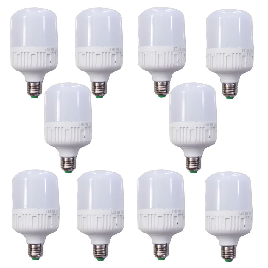Combo 10 bóng đèn led trụ HG 18W giá tốt