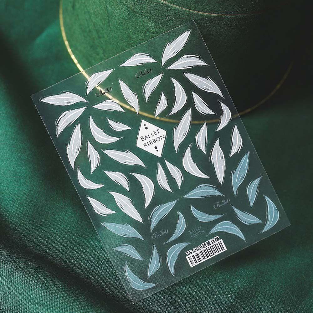 Miếng Dán Trang Trí Móng Tay Hình Hoa Lá Thời Trang