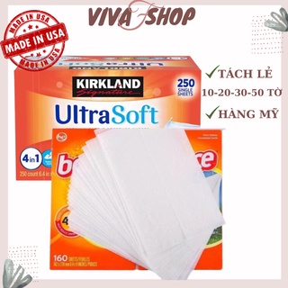 Giấy nến thơm Kirkland 250 tờ Giấy thơm Bounce Mỹ 160 tờ Khăn giấu thơm quần áo