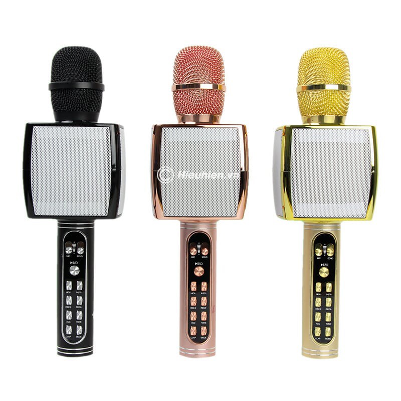 Mic Karaoke Ys 91, Micro Bluetooth 3 in 1/ Micro Bluetooth YS 91 Bass Khủng Hỗ Trợ Usb Thẻ Nhớ