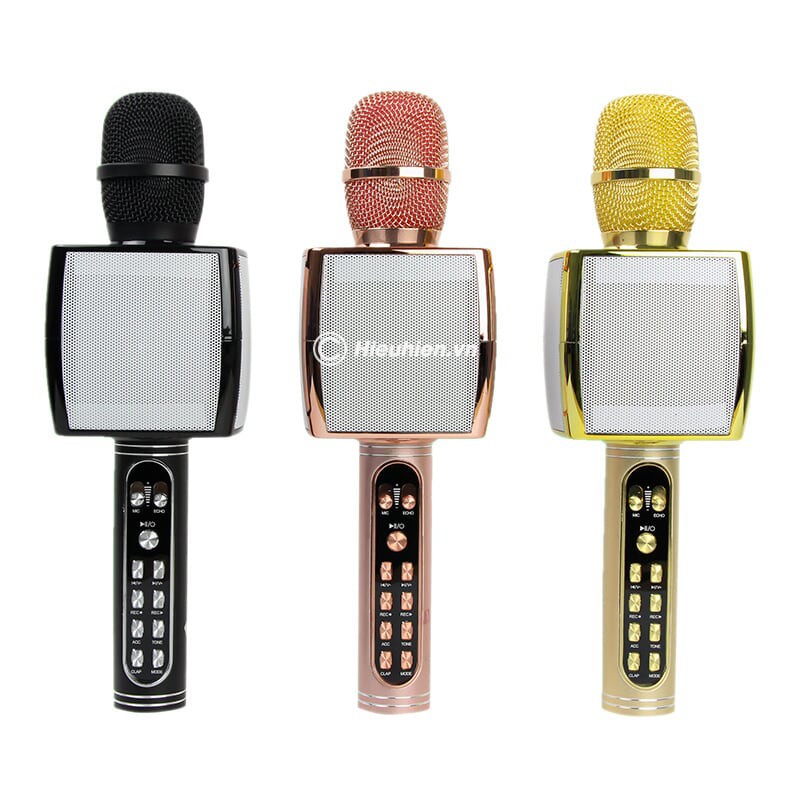 Mic Ys 91 Karaoke Bluetooth 3 Trong 1 - Micro Bluetooth YS 91– Âm Thanh Chân Thực – Bass Khủng – Hỗ Trợ Usb , Thẻ Nhớ