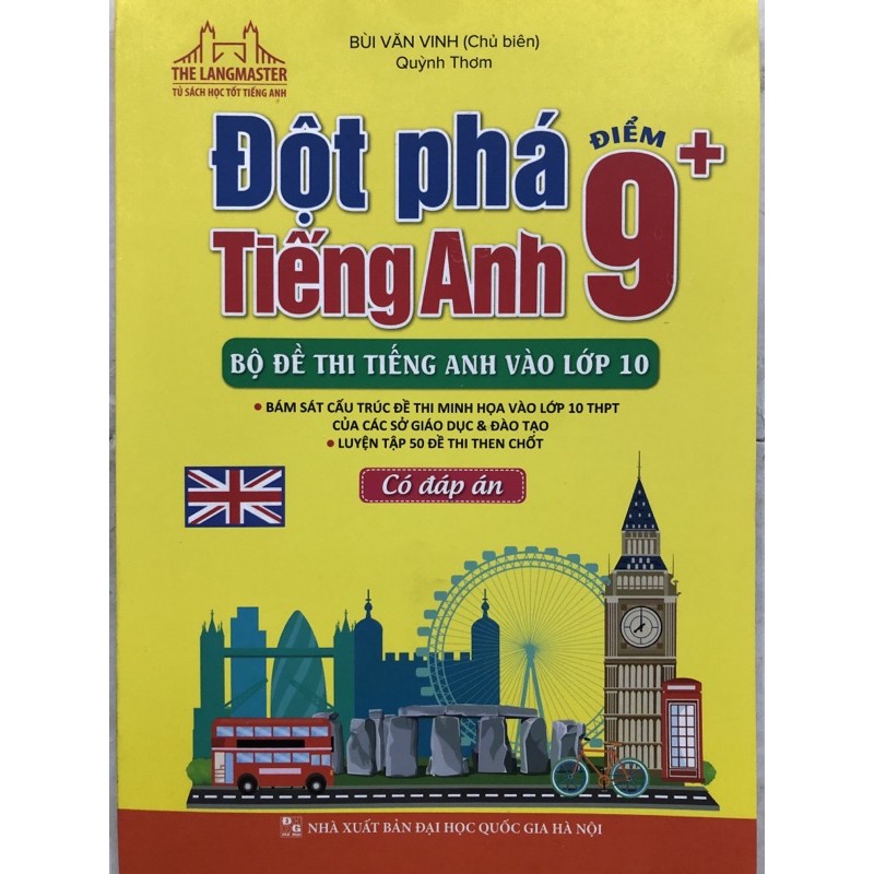 Sách - Đột phá Điểm 9 + Tiếng Anh ( Có đáp án )
