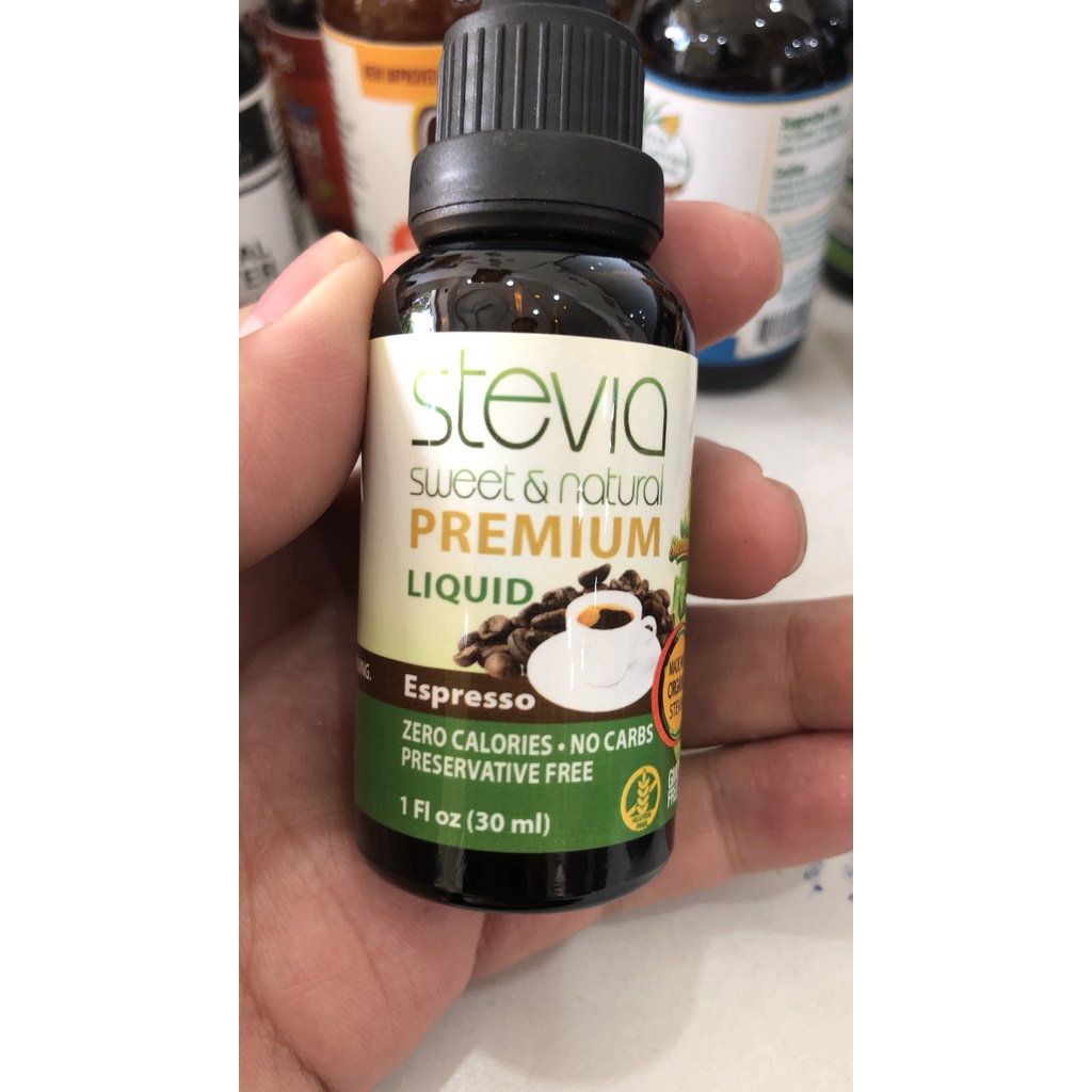 Peach Premium Quality Stevia Drops | Organic Liquid Stevia | Best Sugar Substitute | 100% Pure Extract | All Naturally S