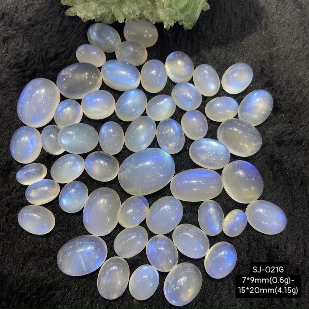 Mặt Đá Mặt Trăng Oval Size Nhỏ 7x9mm