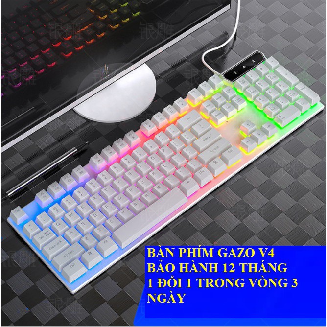 [SIÊU PHẨM GIÁ RẺ- CỰC HOT] Bàn phím giả cơ, bàn phím gaming GANZO V4 LED nhiều màu [có bảo hành]