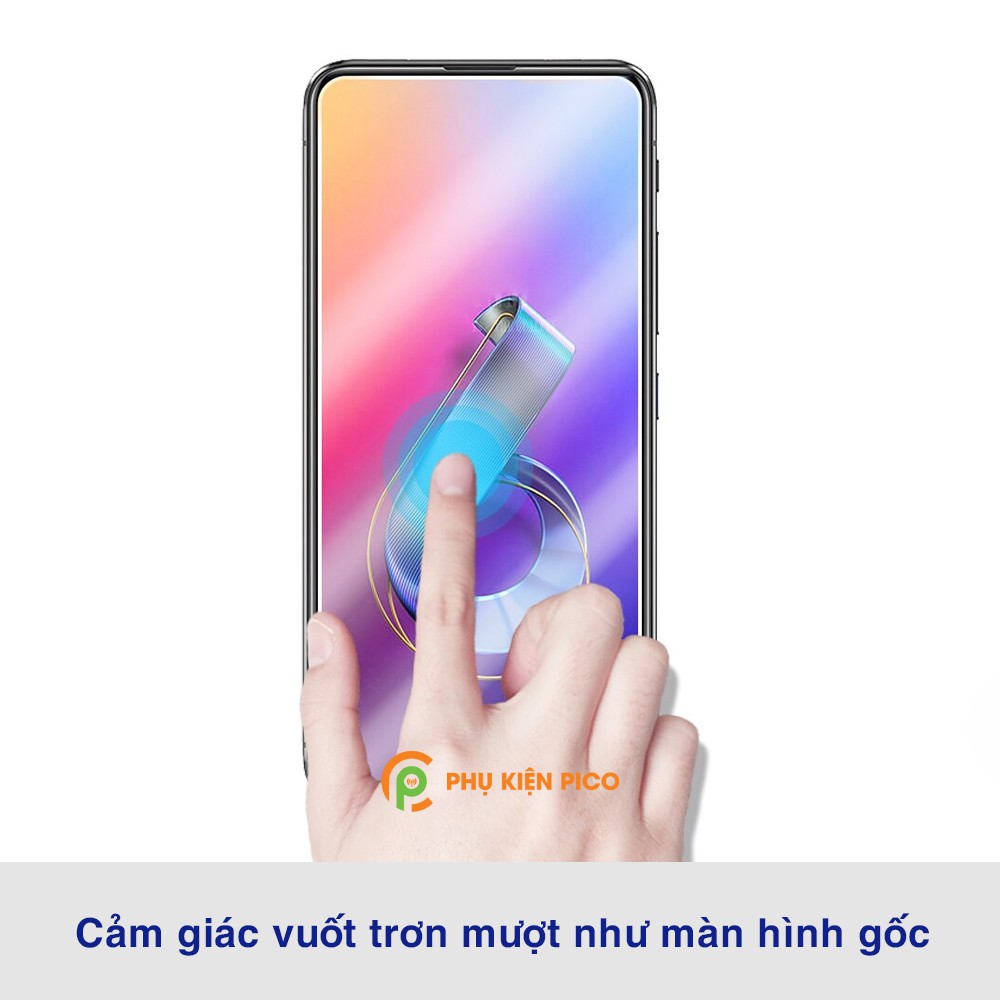 Kính cường lực Zenfone 6 full màn hình viền đen siêu mỏng độ cứng 9H - Dán màn hình Asus Zenfone 6
