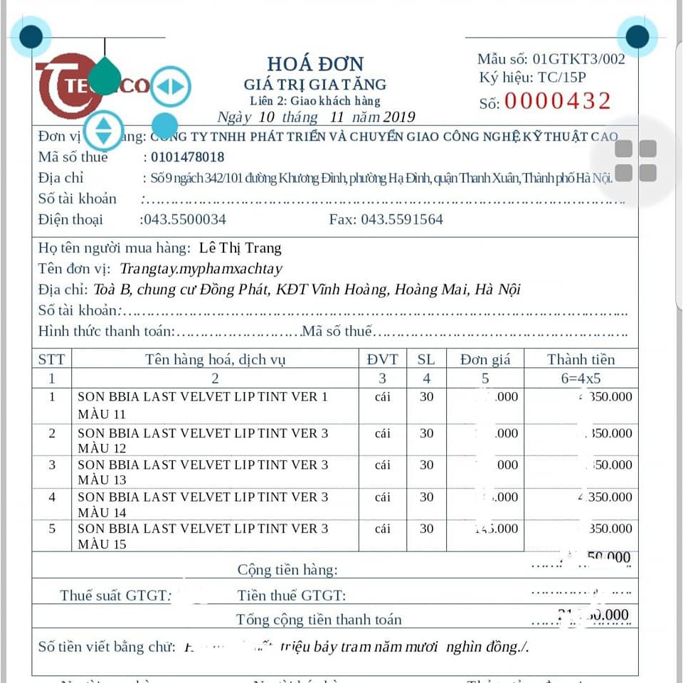 Son kem BBIA màu 14 - đỏ gạch