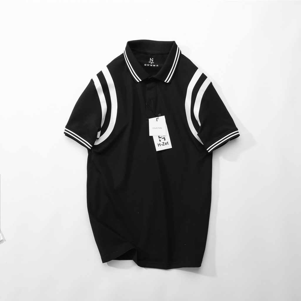 Áo Polo Cổ Bẻ VIỀN VAI H-Zet - Vải Polo Cá Sấu Cao Cấp
