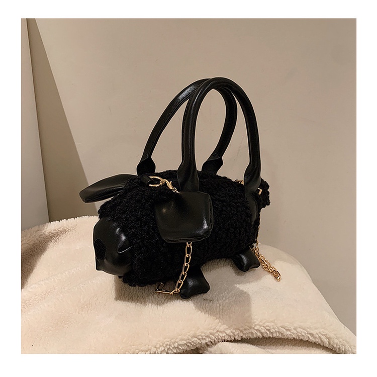 Túi Đeo Chéo Phủ Lông Cỡ Nhỏ Thời Trang Thu Đông Dễ Thương