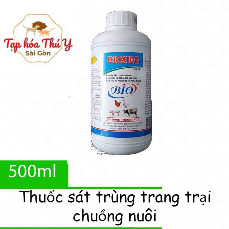 THUỐC SÁT TRÙNG BIOXIDE - SẠCH SẼ MẦM BÊNH CHO TRẠI VẬT NUÔI
