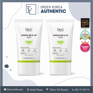 MILD UP - Kem chống nắng Dr. G Green Mild Up Sun+ Spf50+ Pa++++