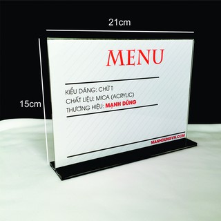 Kệ mica A5 ngang cao cấp, hiển thị 2 mặt - Ưu đãi giá khi mua trực tiếp