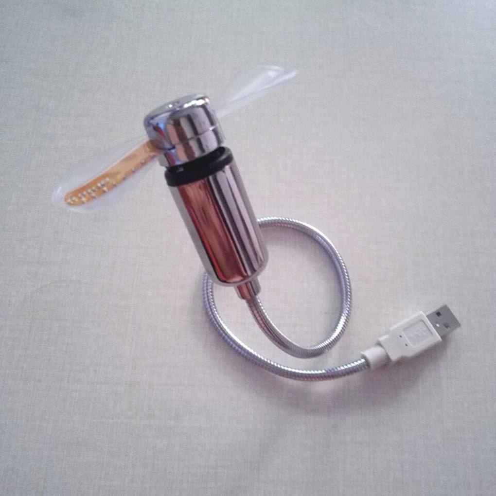 Quạt USB Linh Hoạt Có Đèn LED Hiển Thị Thời Gian Làm Mát Cho PC Notebook