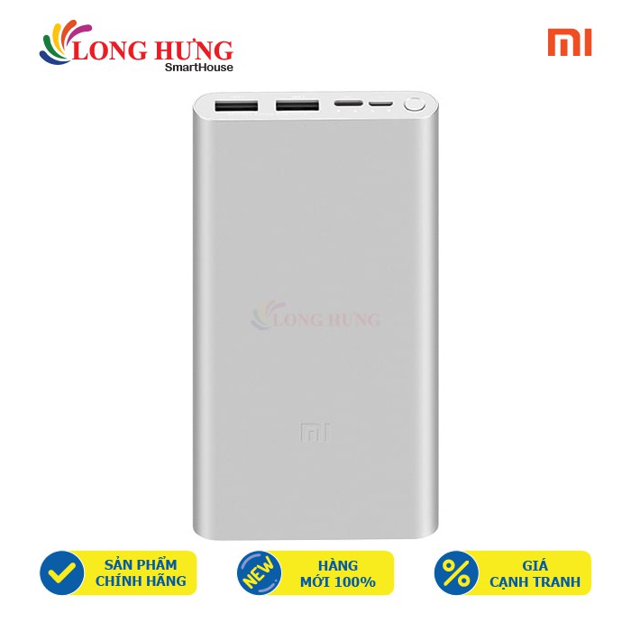 Sạc dự phòng Sạc dự phòng Xiaomi Gen 3 Type-C 18W 10000mAh VXN427GL PLM13ZM - Hàng chính hãng