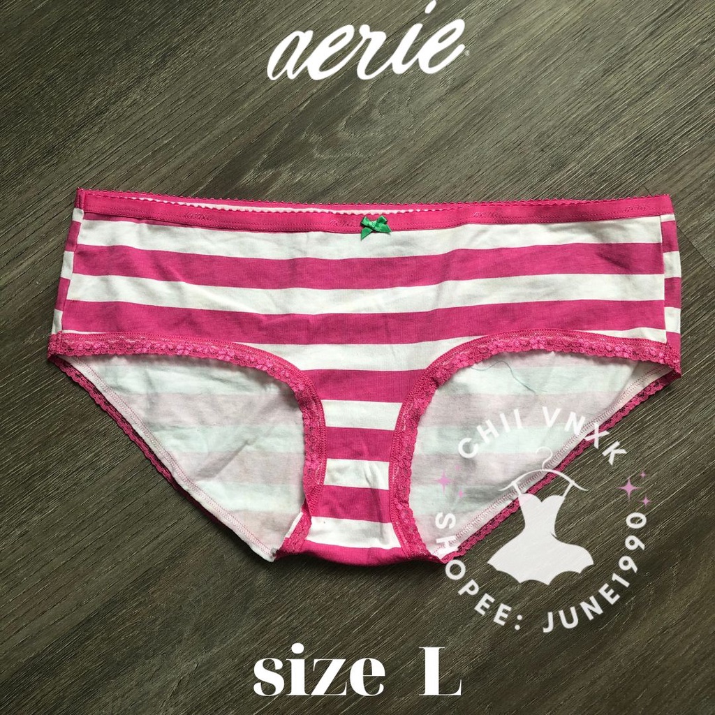 Quần lót Aerie ren cotton xuất xịn size L