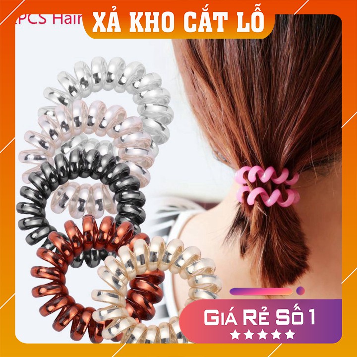 [Giá Hủy Diệt] Dây cột tóc dạng lò xo (giao màu ngẫu nhiên)