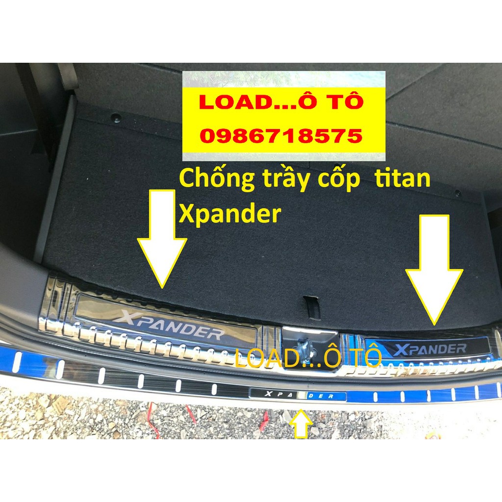 Chống Trầy Cốp Trong, Ngoài Xe Xpander 2022-2018, Xpander Cross Titan, mặt chữ Xpander Bóng Đẹp