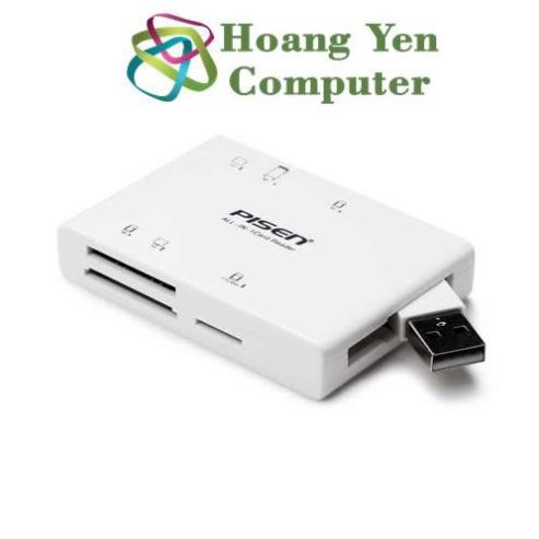 Đầu Đọc Thẻ Nhớ Pisen 2.0 6 Khe Cắm Thẻ - Bh 1 Năm | Pisen Ts - E070