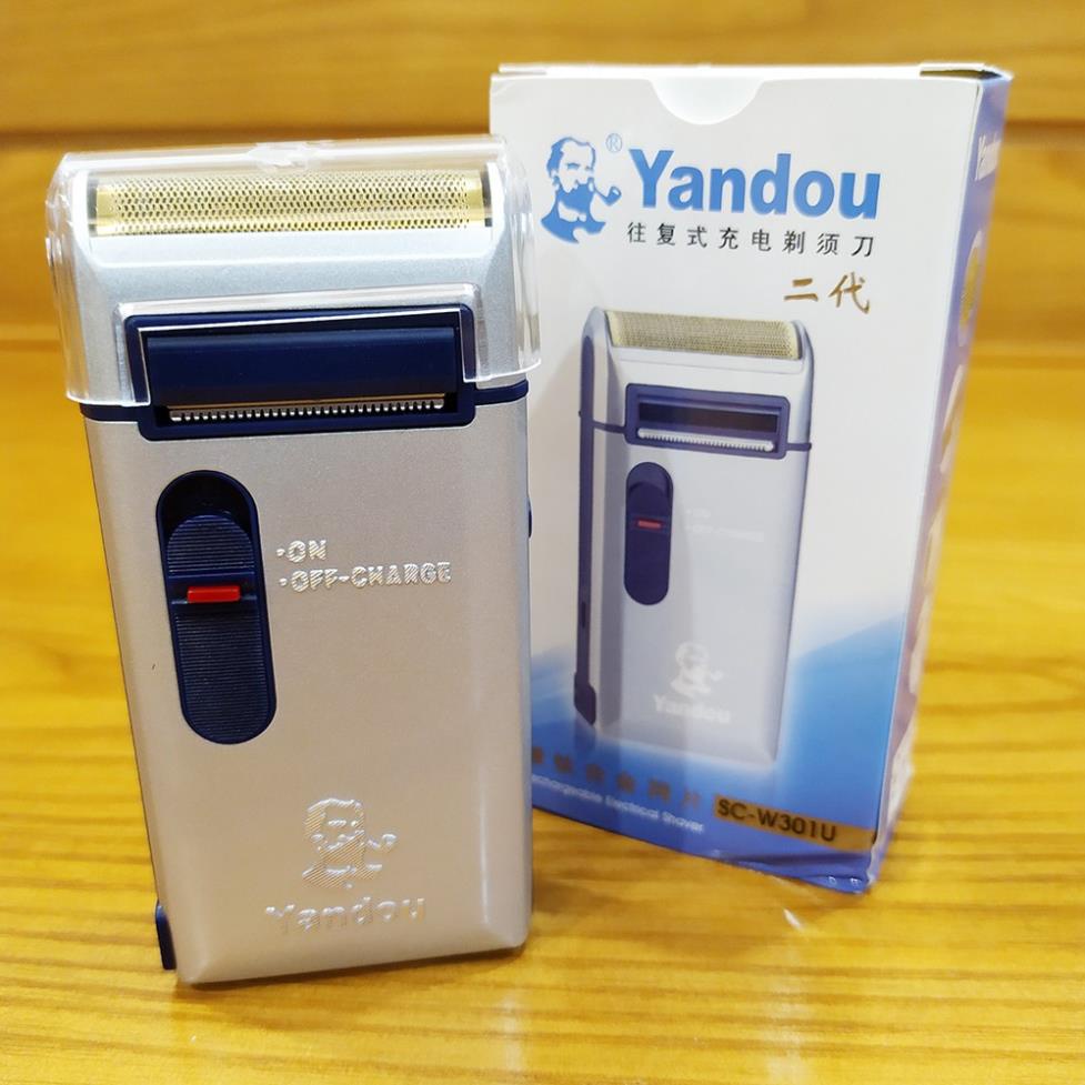 [ TẶNG 2 LƯỠI❤️] Máy cạo Râu Yandou SC-W301U sạc pin siêu bền